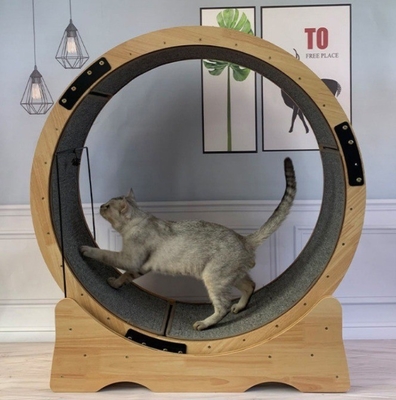Кошачий скалолазный каркас из волокна кошачий колесо беговая дорожка Тихое упражнение Бегущая игрушка для кошек