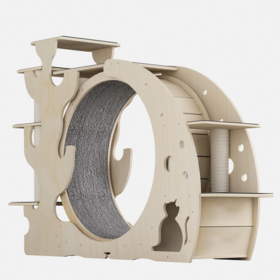 ALT-FBB-275 Деревянная кошка бегает тихий дом интерактивная игрушка