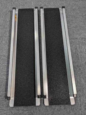 2-8ft Алюминиевая колясная пандус нескользящая складная пандус для двери порог портативная пандус