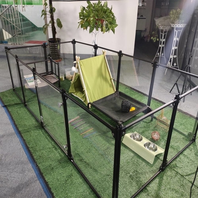 КЛАССИЧЕСКИЙ стиль DIY акриловый прозрачный складной дворовый забор для домашних животных