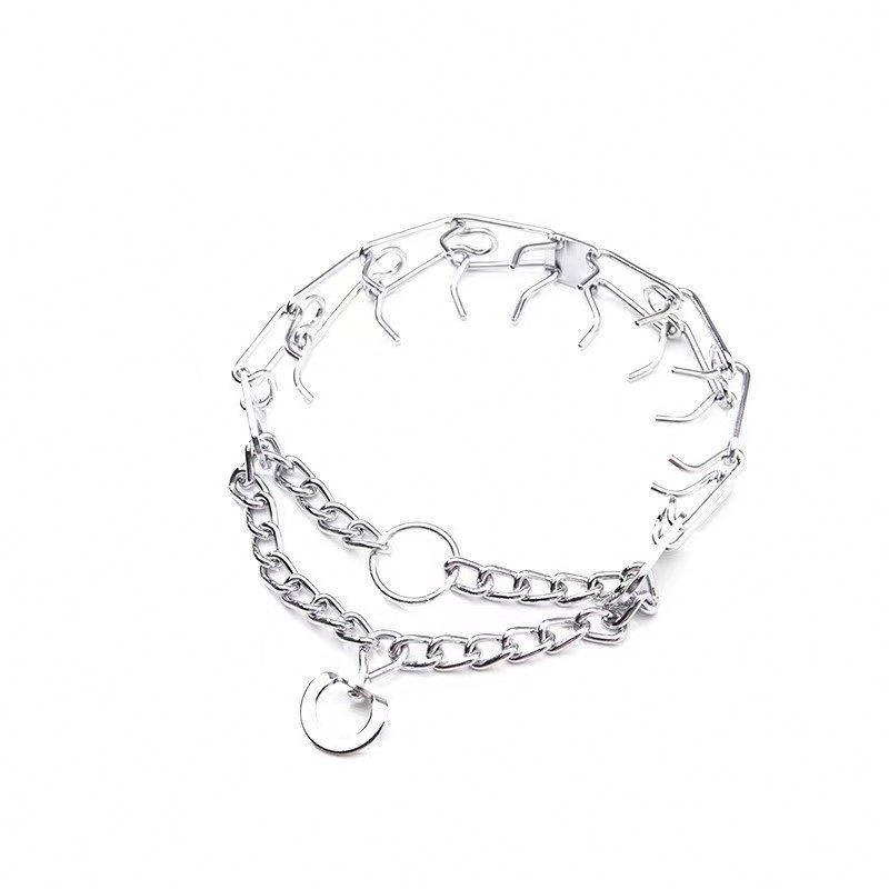 Серебряный ошейник для собак для обучения домашних животных